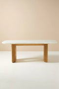 Cayden Oak Marble Dining Set
