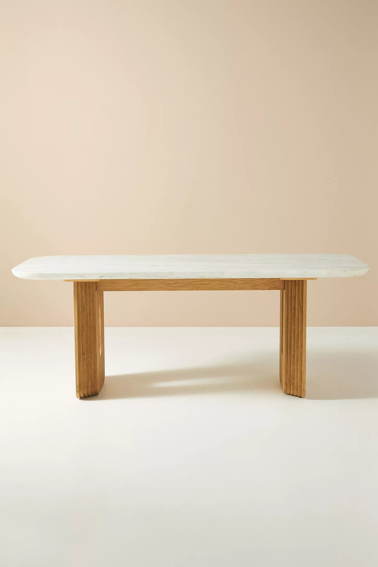 Cayden Oak Marble Dining Set