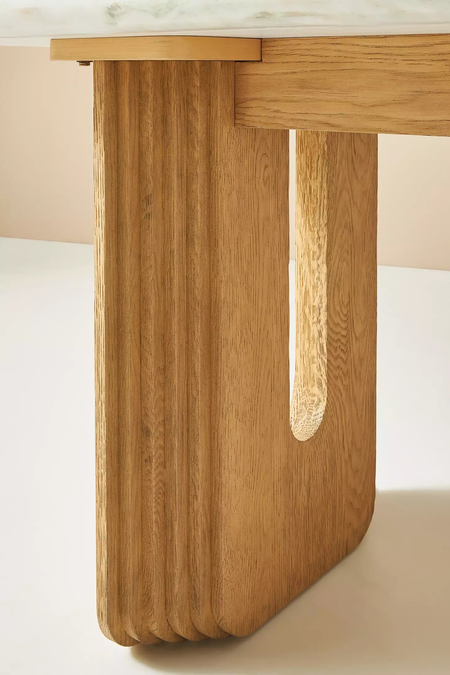 Cayden Oak Marble Dining Set