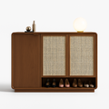 Topaz Oak Shoe Cabinet