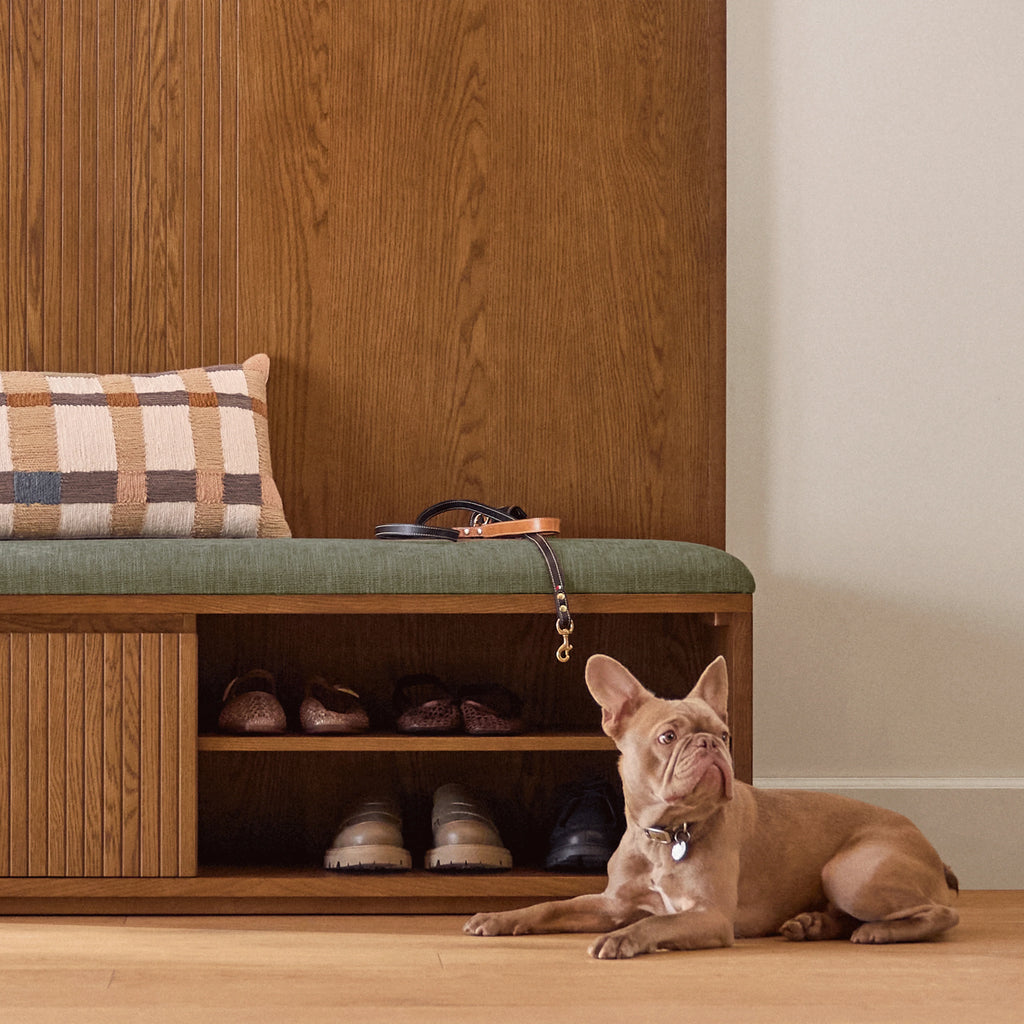 Fluted Entryway Hall Cabinet