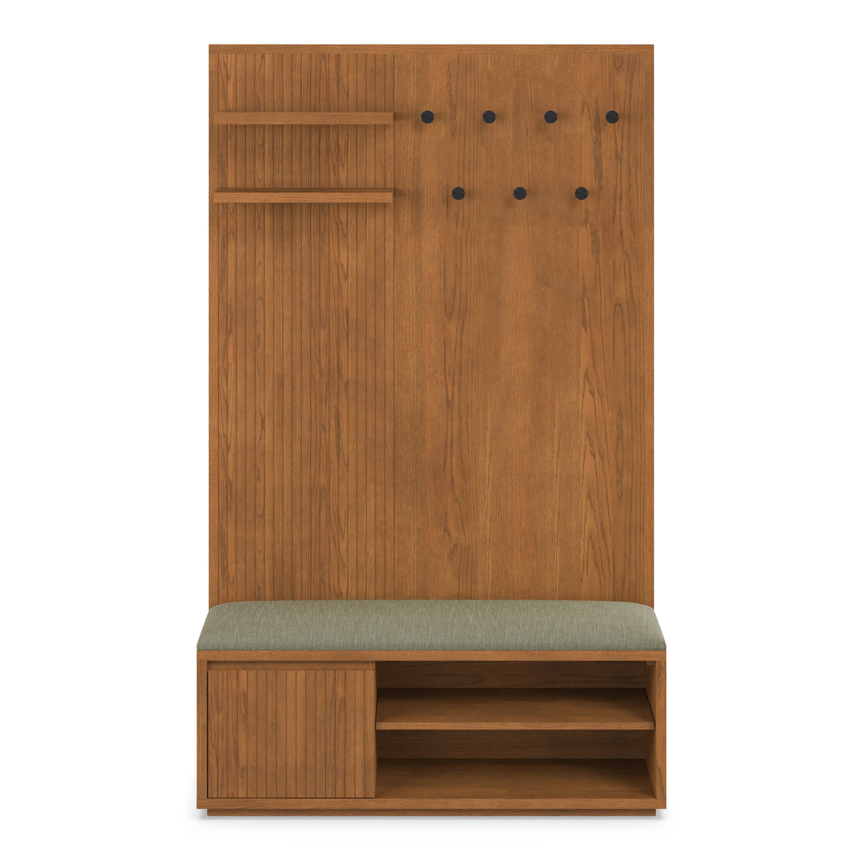 Fluted Entryway Hall Cabinet