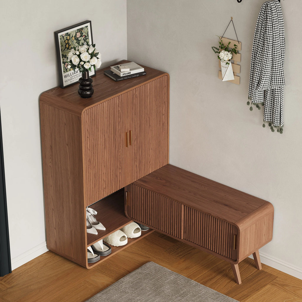 Ribbed Shoe Cabinet
