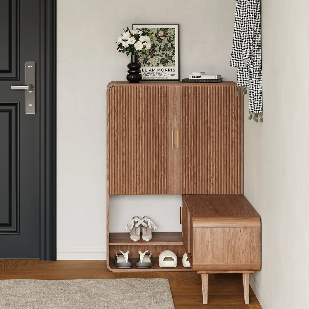 Ribbed Shoe Cabinet